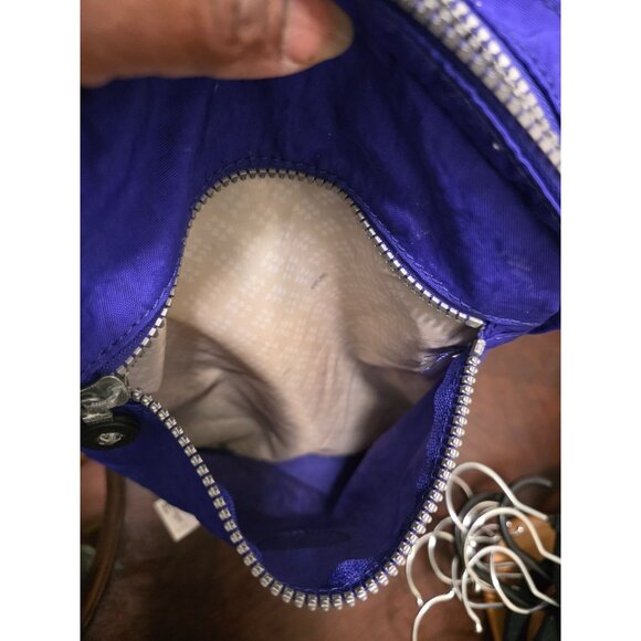 Kipling Blue Nylon Backpack Adjustable Straps Front Zipper Pocket & Spacious Int - Picture 12 of 13